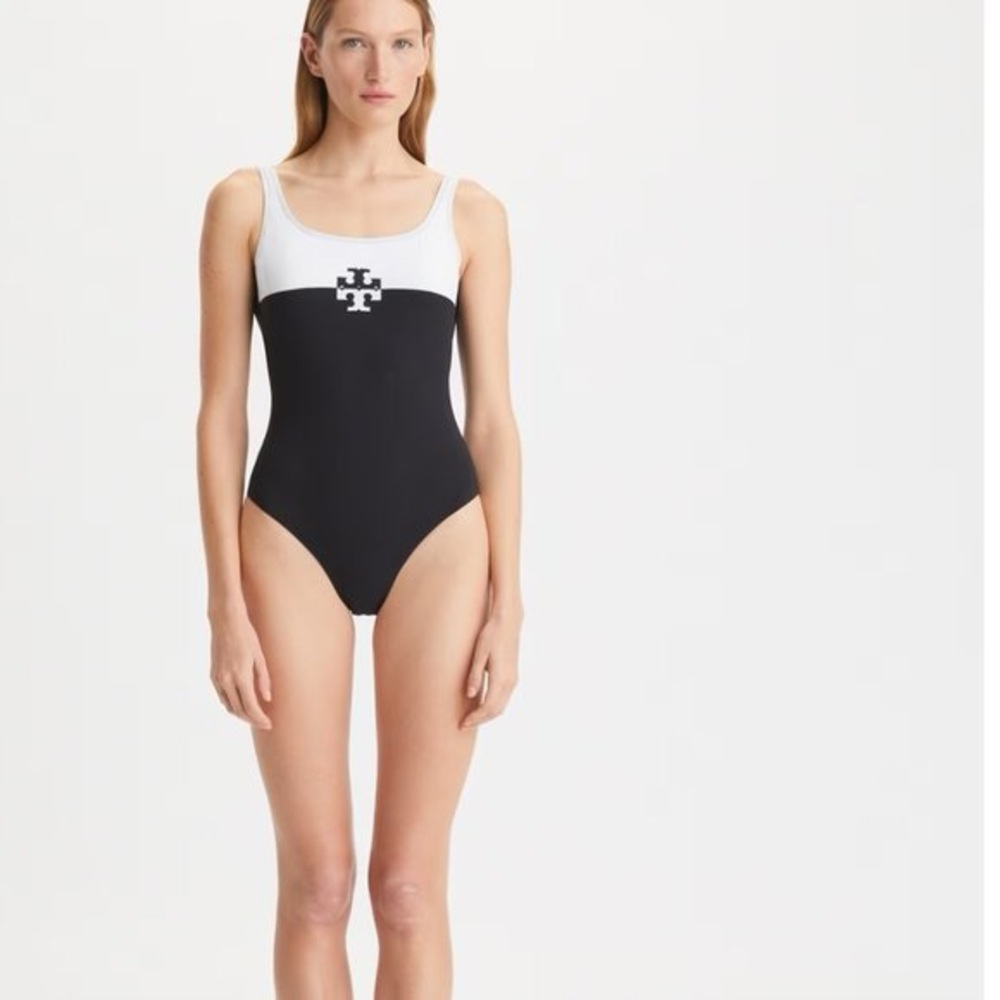 Black and White Tory Burch NWT Stylish Swimsuit